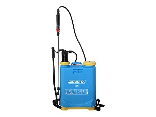 SECURA Drucksprüher 16L Drucksprühgerät Rückensprüher für Pflanzenpflege,...
