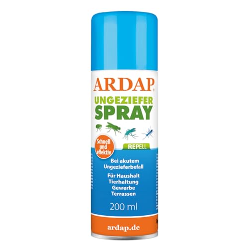 ARDAP Repell Ungezieferspray 200ml - Insektenspray bei akutem Ungezieferbefall -...