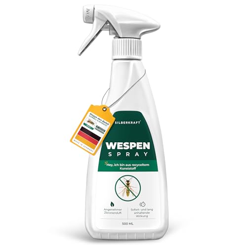 Silberkraft Wespenspray 500 ml - Spray zur Abwehr & Bekämpfung von Wespen,...
