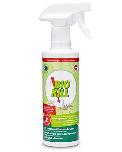 Bio Kill Insektenspray Bio auf pflanzlicher Basis | Sofort- und Langzeitwirkung...
