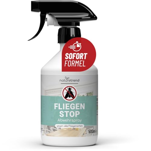 naturetrend Fliegen Stop Spray 500ml - Fliegenspray für Wohnung, Küche &...