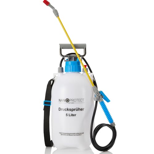 Nanoprotect Drucksprüher 5 L | Universelle Sprühflasche für Essigsäure,...