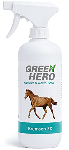 Green Hero Bremsen-EX Spray für Pferde Schützt vor Bremsen, Fliegen,...