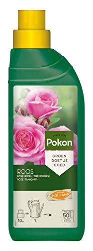 Pokon Rosen-Flüssigdünger, für alle Rosen auf Balkon oder Terrasse, 500 ml
