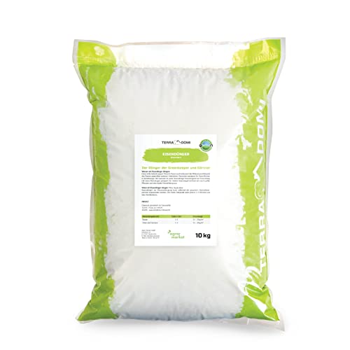 TerraDomi Eisendünger 10kg für ca. 400m² | Turbo-Dünger abgestimmt für...