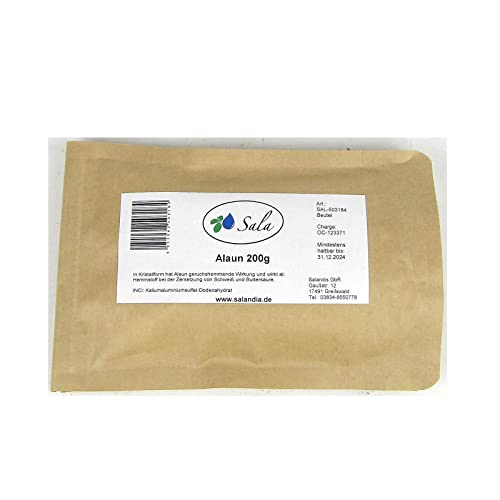 SALA Alaun Kalialaun Kaliumaluminiumsulfat 200 g Beutel