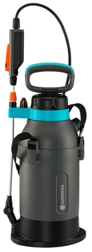Gardena Drucksprüher 5 l Plus: Drucksprühgerät mit integrierter Trittfläche,...