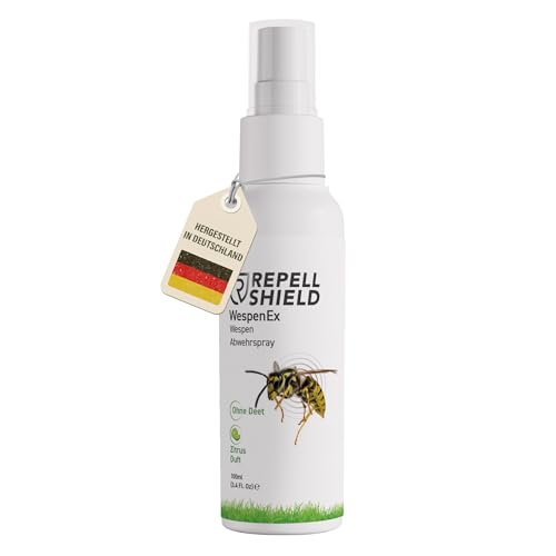RepellShield® Natürliches Wespenspray mit Geraniol -100ml - Präzise...