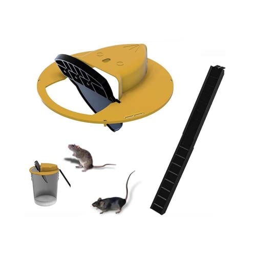 Mausefalle,Mausefalle mit Eimerdeckel, faltbare Mausefalle mit automatischem...