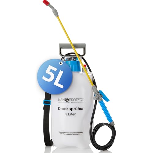 Nanoprotect Drucksprüher 5 L | Universelle Sprühflasche für Essigsäure,...