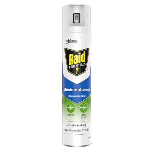 Raid Essentials Mückenschutz Raumschutz-Spray, natürlicher Schutz mit...