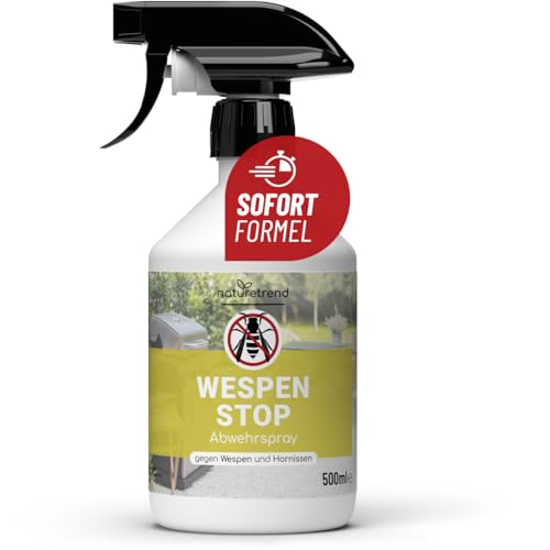 naturetrend Wespen Stop Spray 500ml - Wespenspray für Balkon, Terrasse & Garten...