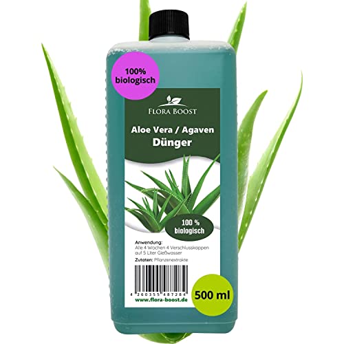 Konfitee Aloe Vera Dünger Flora Boost 500ml I Für bis zu 100L Gießwasser I...