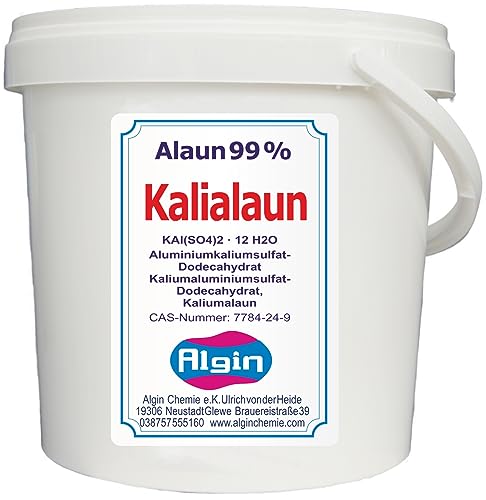Kalialaun Alaun 1 kg Eimer Aluminiumkaliumsulfat-Dodecahydrat Natur Premium...