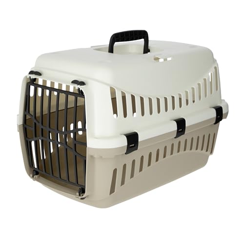 Kerbl Pet Transportbox Expedion, Hundebox, Katzenbox, creme/taupe, 45x30x30cm,...