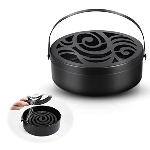 Beweglicher Moskito Spulenhalter, Räucherspiralen Mückenspirale Halter, Rund...