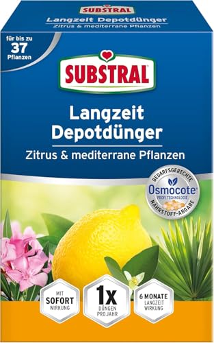 Substral Langzeit Depotdünger für Zitrus & mediterrane Pflanzen, 750 g, für...