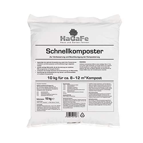 HaGaFe Bio Schnellkomposter Kompostbeschleuniger Komposthilfe Kompost (10kg (1x...