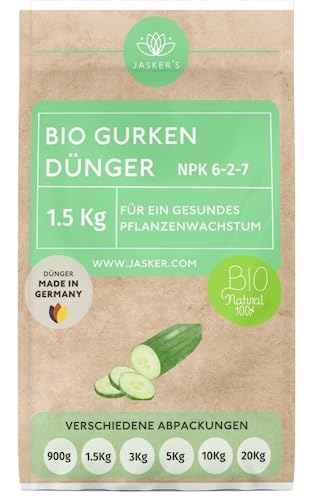 Bio Gurkendünger Langzeit 1.5 Kg - 100% Bio-Dünger mit Vinasse & viel Kalium -...