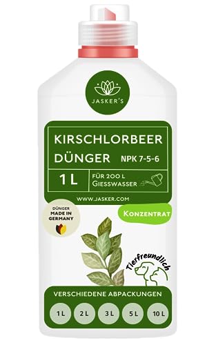 Kirschlorbeer Dünger flüssig 1 L - 100% Turbo Schnelldünger mit Guano -...
