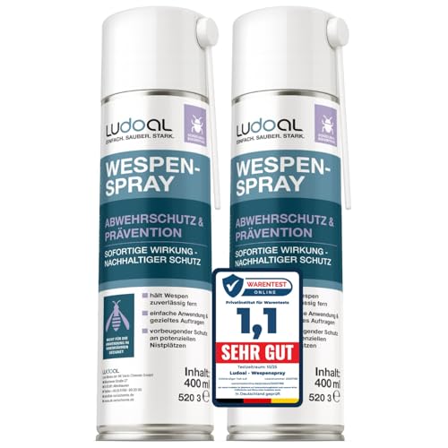 Wespenspray mit langem Sprührohr & 10x mehr Wirkstoff (2% Geraniol) – EXTRA...
