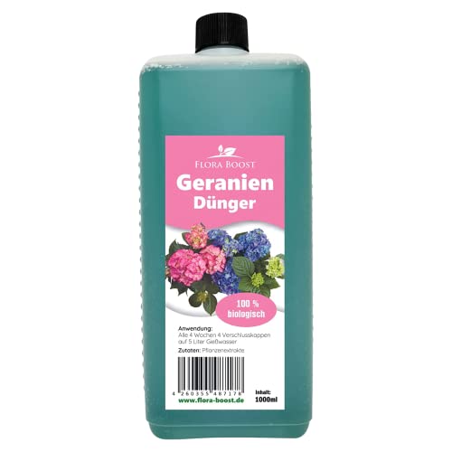 Geranien Dünger Flüssigdünger speziell für Geranien Blumendünger für...