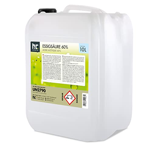 Höfer Chemie 10 L Essigsäure 60% - optimaler Reiniger und Entkalker - Premium...
