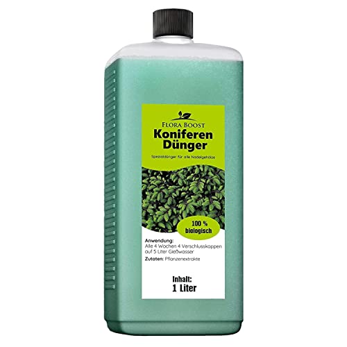 Konfitee Koniferen Dünger Flora Boost 1000ml I Für bis zu 200L Gießwasser I...
