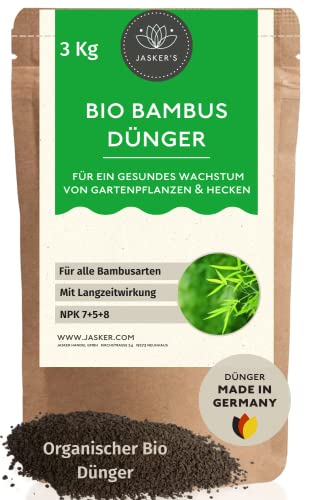 Bambus Dünger langzeit 3 Kg - 100% Langzeitdünger - Bambusdünger Granulat mit...