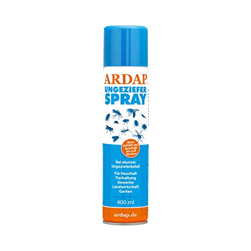 ARDAP Ungezieferspray mit Sofort- & Langzeitwirkung 400ml - Insektenspray zur...