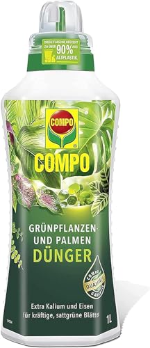 COMPO Grünpflanzendünger und Palmendünger für alle Zimmer-, Balkon- und...