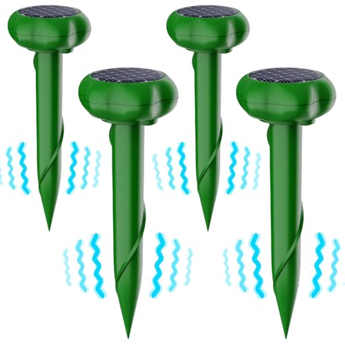Mole Repeller 2025, Ultraschall Maulwurfschreck für Vertreiben Wühlmäuse,...