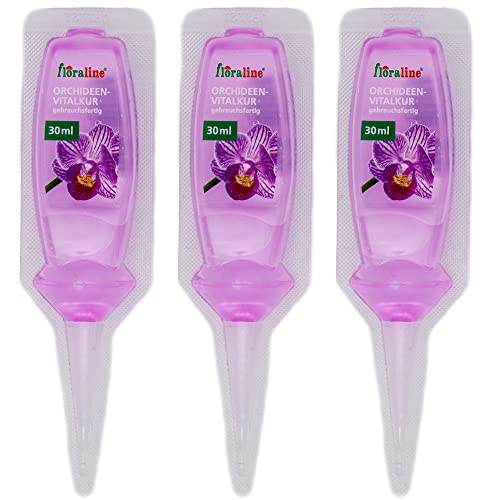 floraline® | 3er Set Orchideen - Vitalkur | für bis zu 6 Monate prächtige...