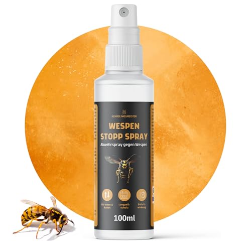 Wespen Stopp Spray - 100 ml - Hoch konzentriert - Effektiver Schutz -...