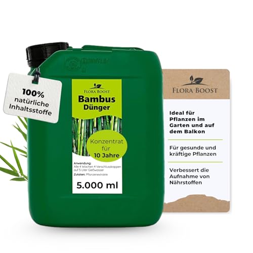 Konfitee Bambus Dünger Flora Boost 5000ml I Für bis zu 1000L Gießwasser I...