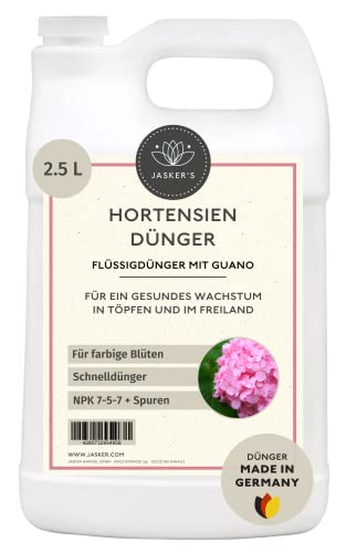 Hortensiendünger flüssig 2.5 Liter - 100% Turbo Schnelldünger mit Guano -...
