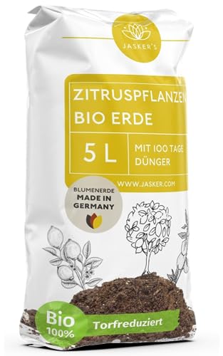 Bio Zitruserde 5 L mit Dünger - Mediterrane Pflanzenerde - 100% natürliche...
