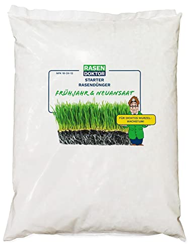 Rasendoktor Starter Rasendünger - für Frühjahr oder Neuansaaten 5kg für...