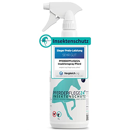 PFERDEPFLEGE24 Insektenspray Pferd DEET - Sofortiger Schutz & Langanhaltende...