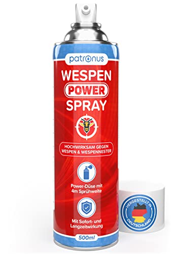 Wespen Power Spray 500ml gegen Wespen & Wespennester - Wespenspray mit 4 Meter...