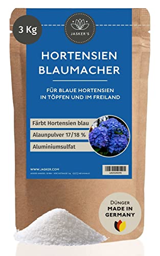 JASKER'S Hortensiendünger Blau 3 Kg Alaun - 100 Hortensienblau - Alaunpulver...
