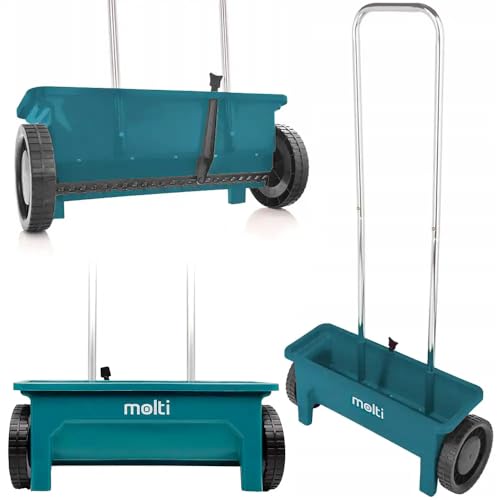 molti Streuwagen Sämaschine 3L 12L 14L Handstreuwagen mit Doppelschubbügel...