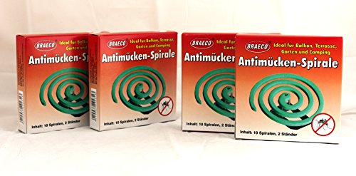 Anti-Mücken-Spiralen von Braeco Mückenspirale Insektenspirale Mückenspiralen...