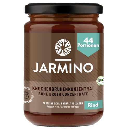 JARMINO Bio Knochenbrühe Konzentrat vom Rind, aus Deutschland, 440g (44...