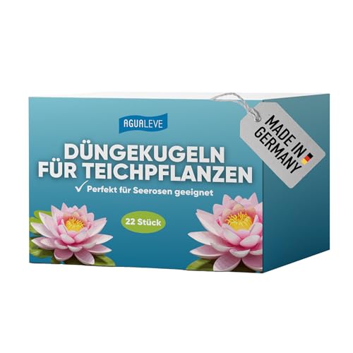 AGUALEVE® 22 Düngekugeln für Teichpflanzen *NEU* | perfekt für Seerosen |...