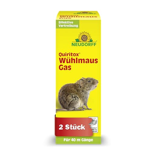 Neudorff Quiritox WühlmausGas – Vertreibt zuverlässig Wühlmäuse und...