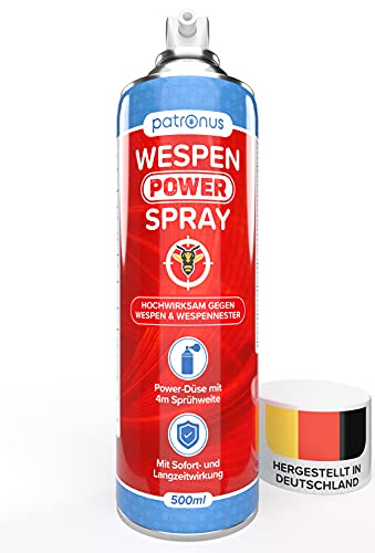 Wespen Power Spray 500ml gegen Wespen & Wespennester - Wespenspray mit 4 Meter...