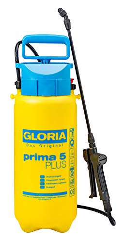 GLORIA Drucksprühgerät prima 5 Plus | Säurebeständiger Drucksprüher 5 Liter...
