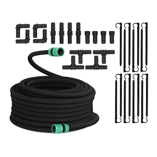 Hillvert HT-COSTIGAN-30X12S01 Tropfschlauch 30 m Drip Line 240 l/h Perlschlauch...