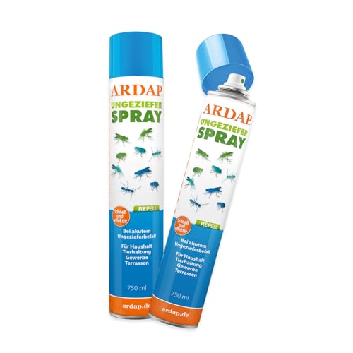 Ardap Repell Ungezieferspray 2 x 750ml - Insektenspray bei akutem...